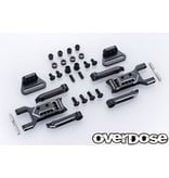 Overdose Adjustable Aluminum Rear Suspension Arm Type-3 for OD / Color: Black