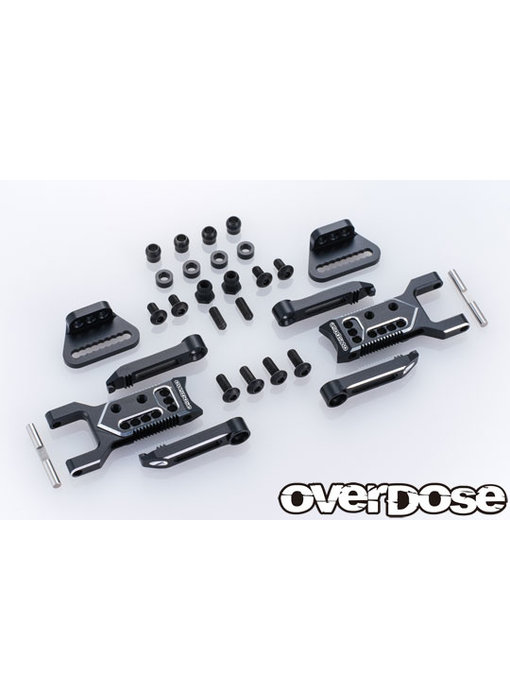 Overdose Adj. Alum. Rear Suspension Arm Type-3 for OD / Black