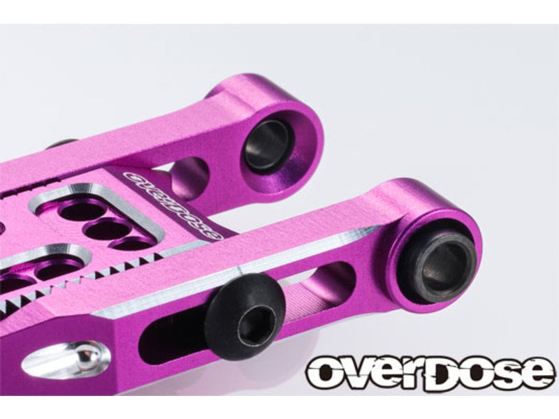 Overdose Adjustable Aluminum Rear Suspension Arm Type-3 for OD / Color: Red