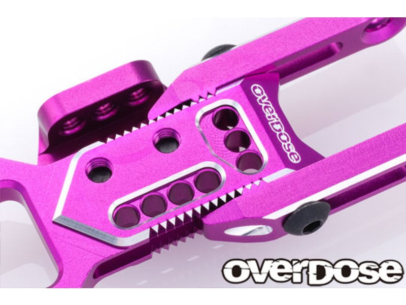 Overdose Adjustable Aluminum Rear Suspension Arm Type-3 for OD / Color: Red