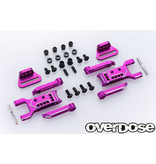 Overdose Adjustable Aluminum Rear Suspension Arm Type-3 for OD / Color: Purple