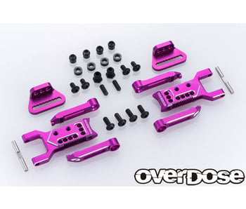 Overdose Adj. Alum. Rear Suspension Arm Type-3 for OD / Purple