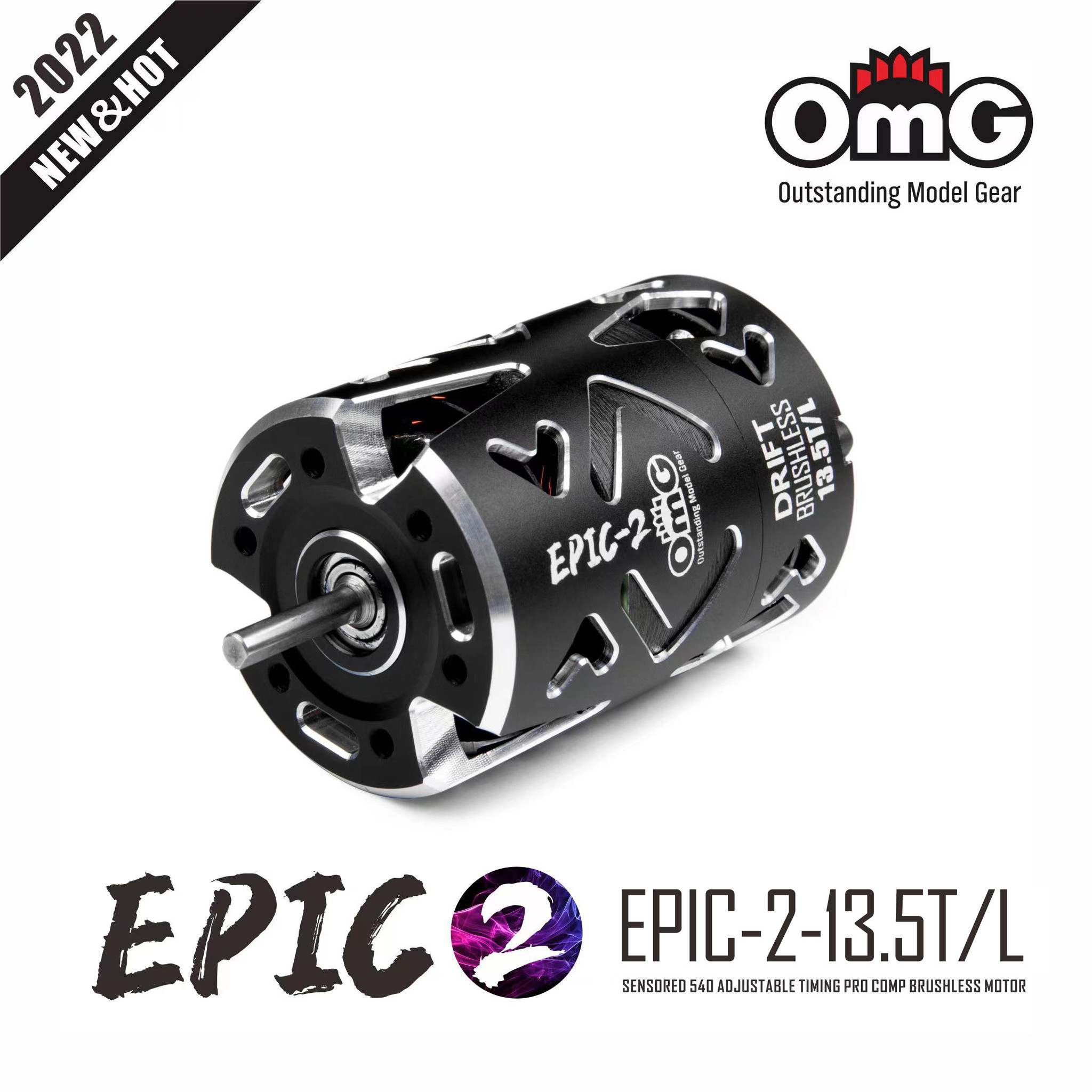 OMG EPIC-2 13.5T Motor - Black OMG EPIC-2 13.5T Motor - Black
