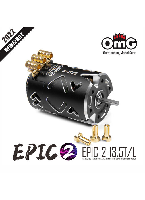 RC OMG EPIC-2 Brushless Motor 13.5T / Color: Black