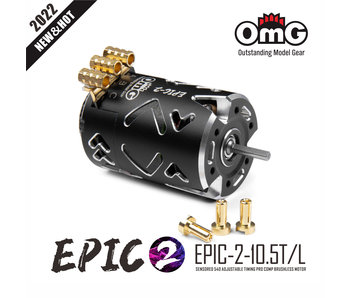 RC OMG EPIC-2 Brushless Motor 10.5T / Color: Black