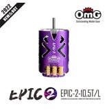 RC OMG EPIC-2-10.5T/L/VT - EPIC-2 Brushless Motor 10.5T / Color: Purple