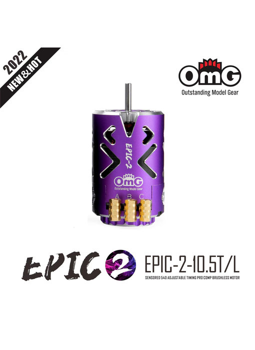 RC OMG EPIC-2 Brushless Motor 10.5T / Color: Purple