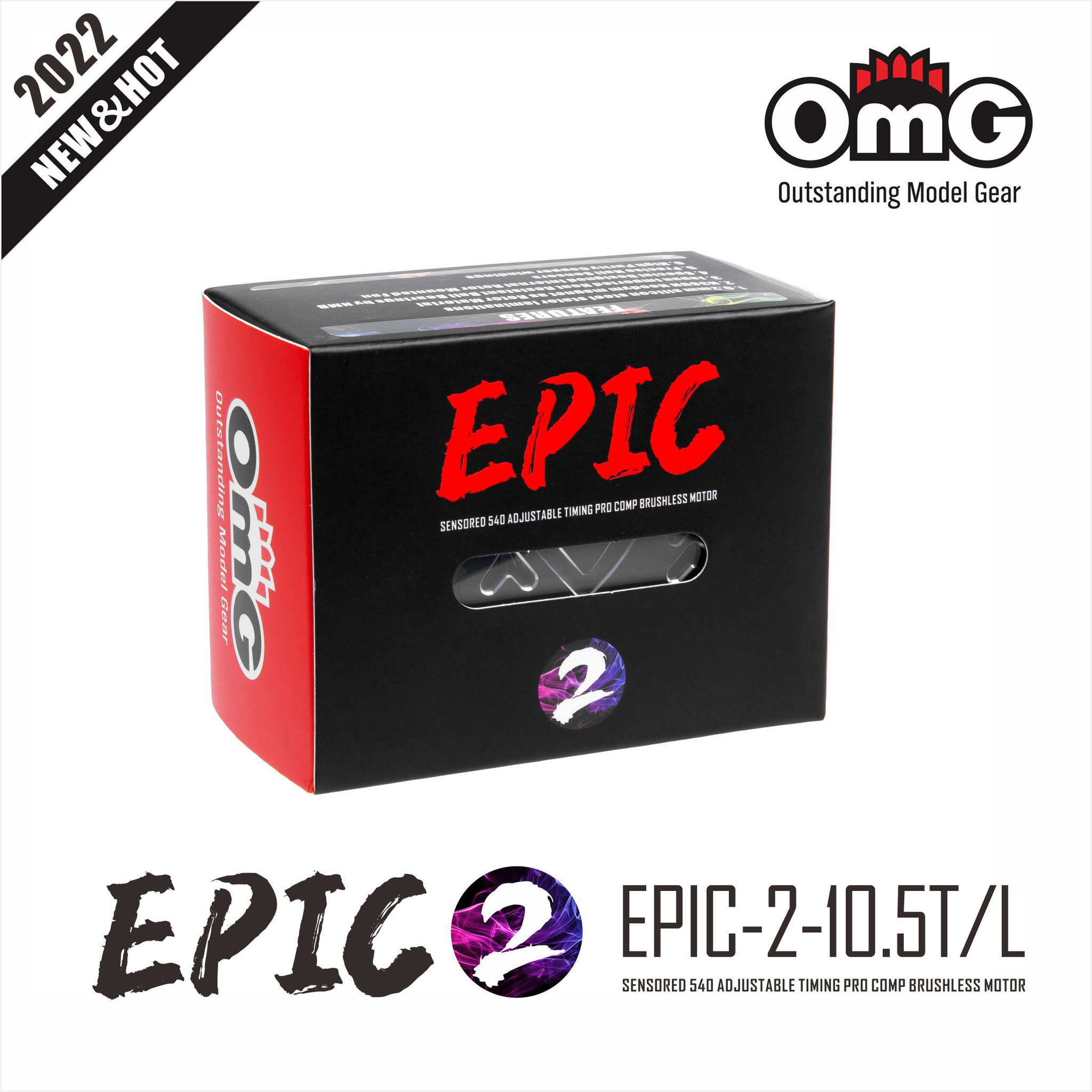 OMG EPIC-2 10.5T Motor - Purple OMG EPIC-2 10.5T Motor - Purple