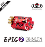 RC OMG EPIC-2-10.5T/L/RD - EPIC-2 Brushless Motor 10.5T / Color: Red