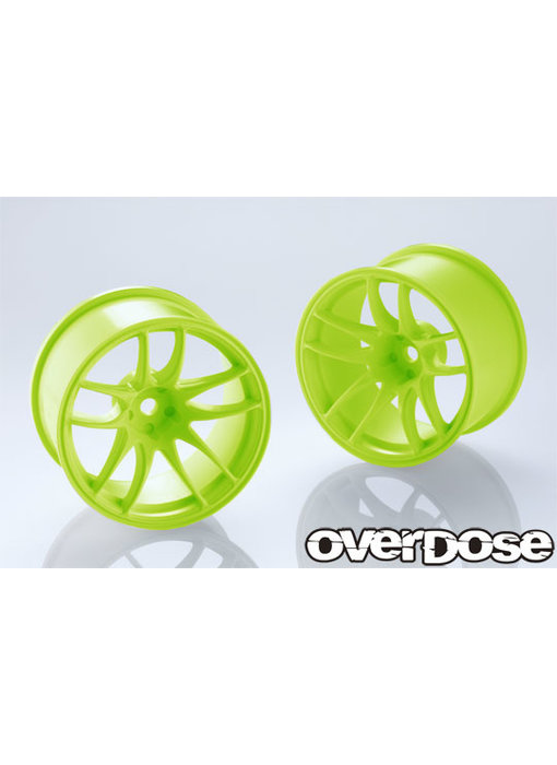 Overdose R-SPEC Work Emotion CR Kiwami 30mm / Lime Yellow / 9mm (2)