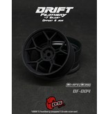 DS Racing Drift Feathery 5Y Spoke Wheel (2pcs) / Black Burn 2K / +6mm offset