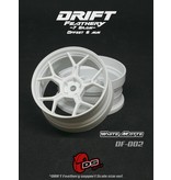 DS Racing Drift Feathery 5Y Spoke Wheel (2pcs) / White Matte / +6mm offset