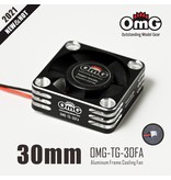 RC OMG Aluminum Frame High Speed Cooling Fan for ESC / Size: 30mm / Color: Black