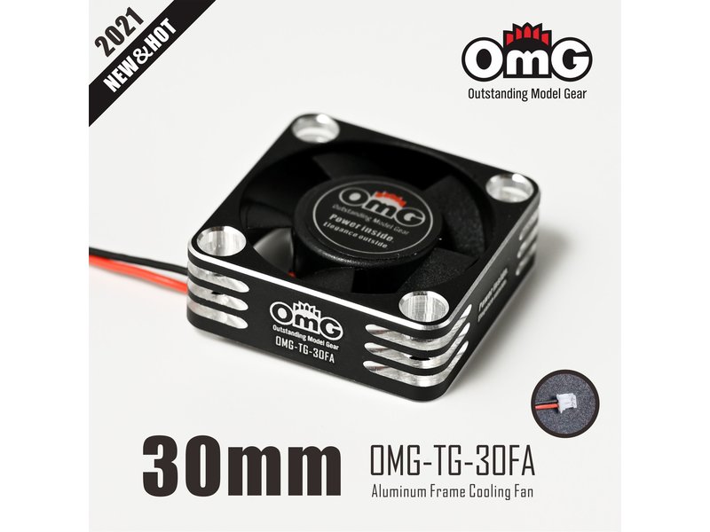 RC OMG Aluminum Frame High Speed Cooling Fan for ESC / Size: 30mm / Color: Black