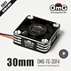 Alum. Frame Cooling Fan for ESC / 30mm / Black