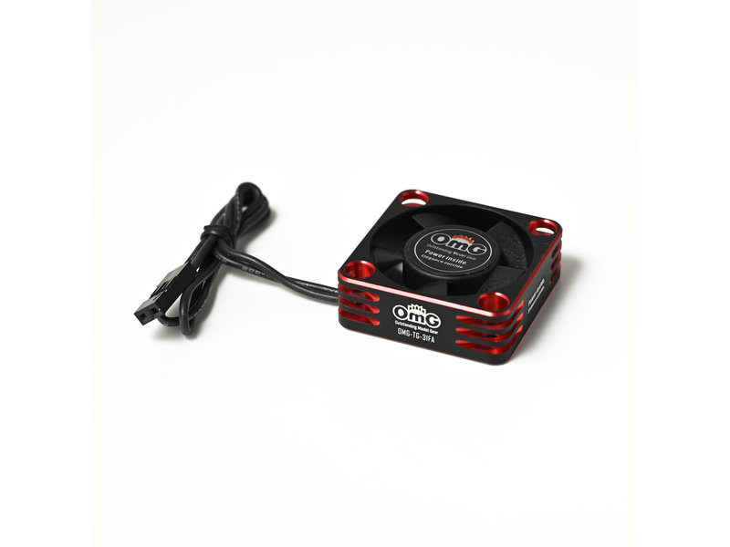 RC OMG Aluminum Frame High Speed Cooling Fan / Size: 30mm / Color: Red