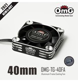 RC OMG Aluminum Frame High Speed Cooling Fan / Size: 40mm / Color: Black