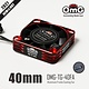Alum. Frame Cooling Fan / 40mm / Red