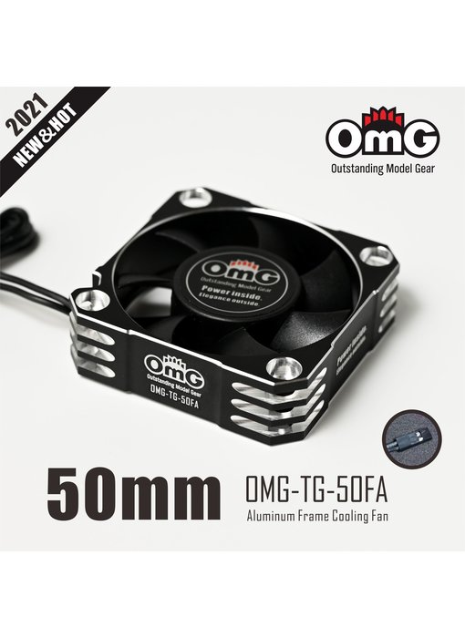 RC OMG Alum. Frame Cooling Fan / 50mm / Black