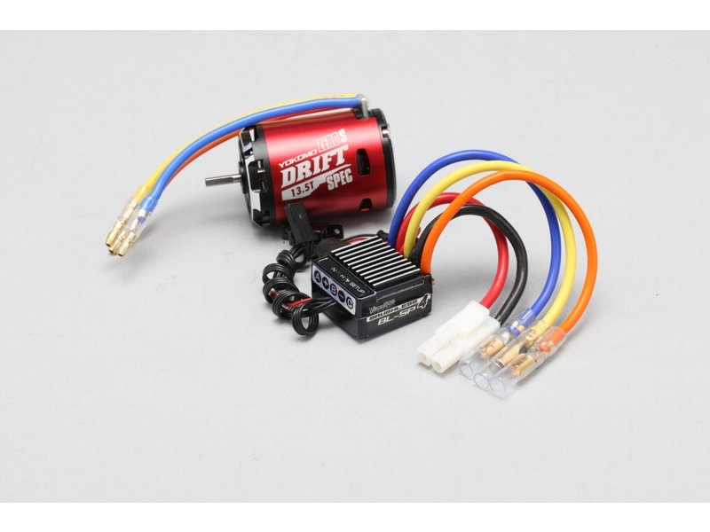 Yokomo BL-S4105DRA - Combo: BL-SP4 ESC + ZERO S Motor - Red