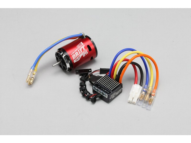 Yokomo BL-S4105DRA - Combo: BL-SP4 ESC + ZERO S Motor - Red