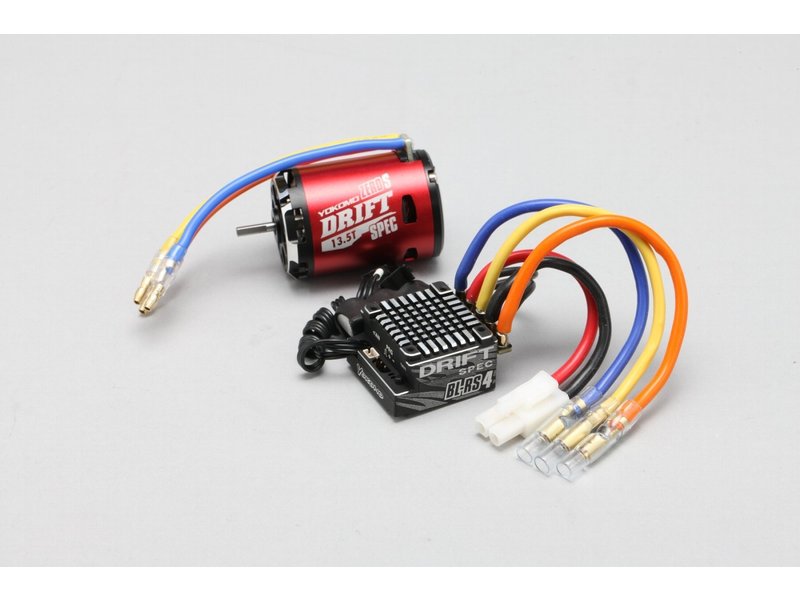 Yokomo BL-R4105DRA - Combo: BL-RS4D ESC + ZERO S Motor - Red