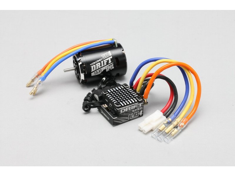 Yokomo BL-R4105DBA - Combo: BL-RS4D ESC + ZERO S Motor - Black