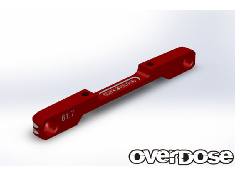 Overdose Aluminum Low Mount Suspension Mount 61.7mm TC for GALM series / Color: Red