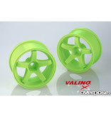 Overdose R-SPEC Valino GV330 26mm / Color: Fluor Green / Offset: 7mm (2pcs)