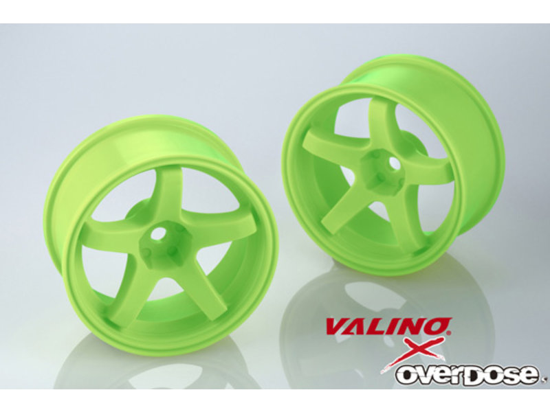 Overdose R-SPEC Valino GV330 26mm / Color: Fluor Green / Offset: 7mm (2pcs)