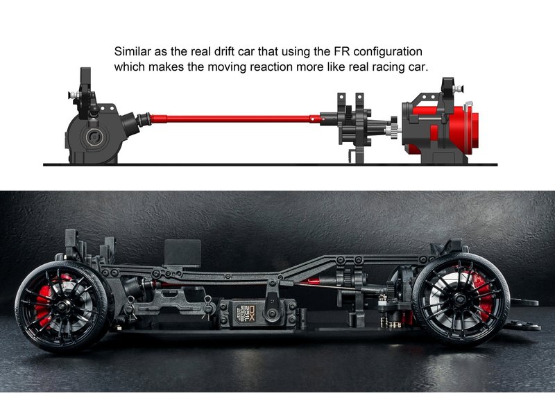 MST FXX 2.0 S 2WD 1/10 Drift Car KIT / Body: A90RB (Toyota Supra A90 Rocket Bunny)