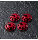 MST Lightweight Lowered Aluminium Shocks Mount (4pcs) / Color: Red