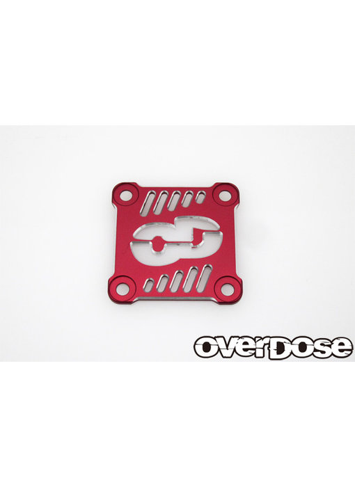 Overdose Alum. OD Cooling Fan Cover 30x30mm / Red