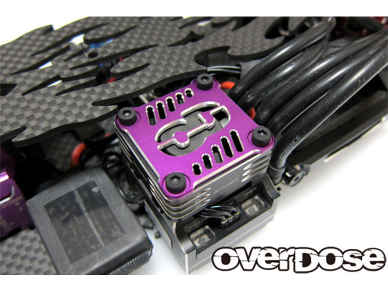 Overdose Aluminum OD Cooling Fan Cover 30x30mm / Color: Purple