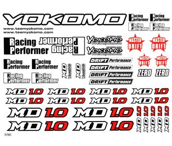 Yokomo MD1.0 Decal sheet