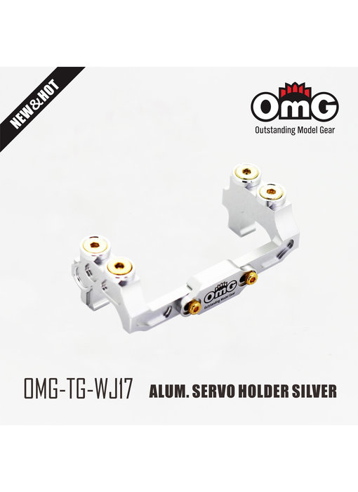 RC OMG Aluminium Servo Holder - Silver