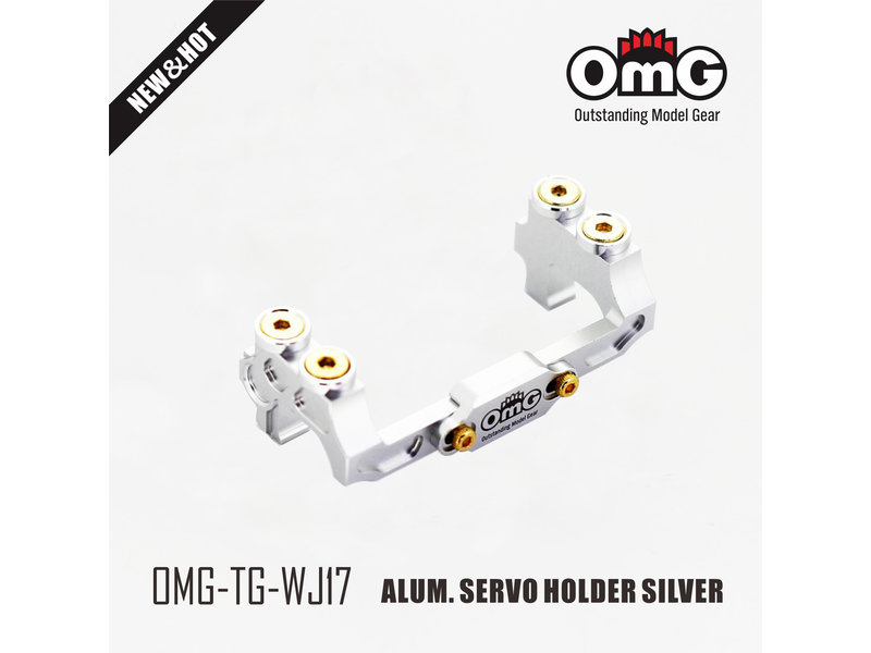 RC OMG TG-WJ17/SR - Aluminium Servo Holder - Silver