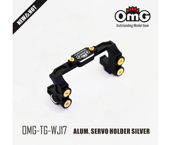 RC OMG Aluminium Servo Holder - Black