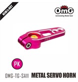 RC OMG TG-SA11/PK - Metal Servo Horn with Steel Screws 25T - Pink