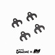 US x LM AL Spacer for Adjustable Steering Set 1mm (4pcs)