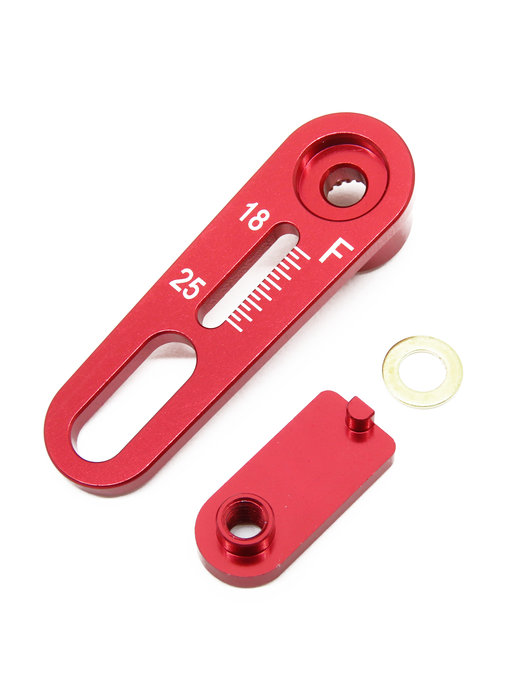 WRAP-UP Next Adjust Range Servo Horn 18-25mm for Futaba / Red