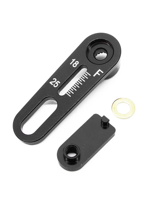 WRAP-UP Next Adjust Range Servo Horn 18-25mm for Futaba / Black