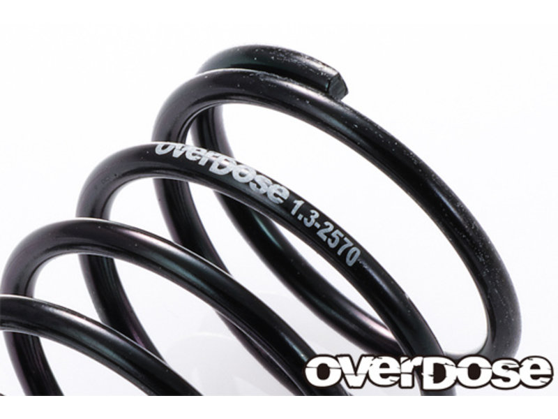 Overdose High Performance Shock Spring 1.3-2570 φ1.3, 7 coil, 25mm (2pcs)