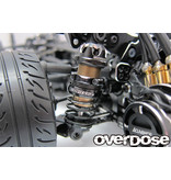 Overdose High Performance Twin Spring 1.2-2060 φ1.2, 6 coil, 20mm with Helper Spring / Color: Black (2pcs)