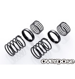 Overdose High Performance Twin Spring 1.2-2060 φ1.2, 6 coil, 20mm with Helper Spring / Color: Black (2pcs)