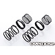 High Performance Twin Spring 1.2-2050 φ1.2, 5 coil, 20mm with Helper Spring / Black (2)