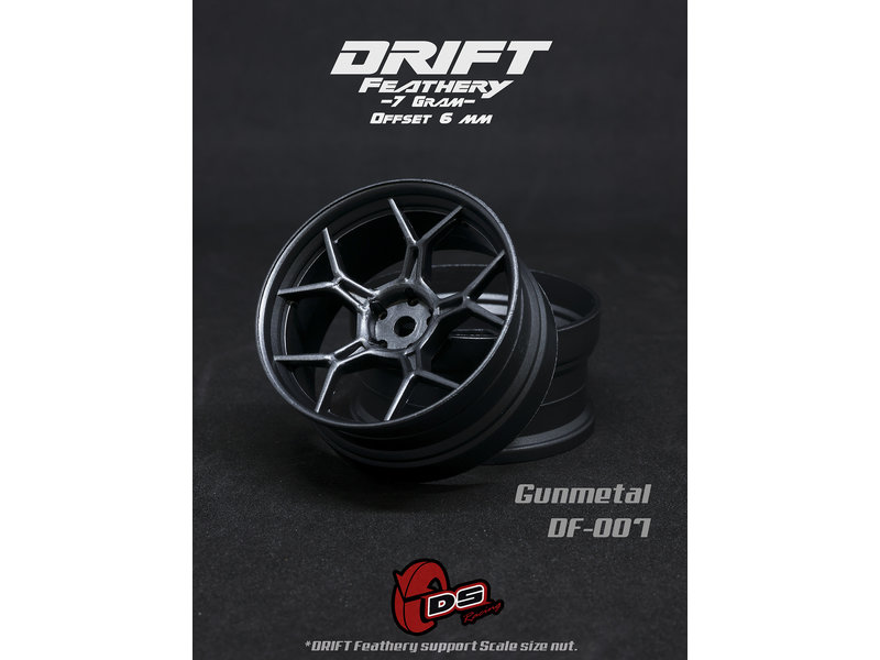 Drift Feathery 5Y Spoke Wheel - Gunmetal Drift Feathery 5Y Spoke Wheel - Gunmetal