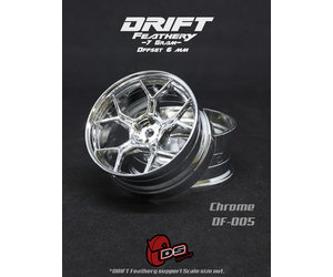 Drift Feathery 5Y Spoke Wheel - Chrome Drift Feathery 5Y Spoke Wheel - Chrome