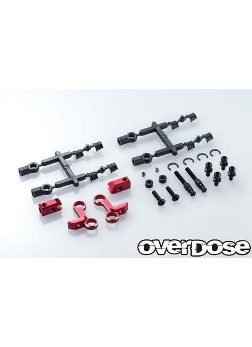 Overdose Adj. Alum. Front Upper Arm Type-2 for OD / Red