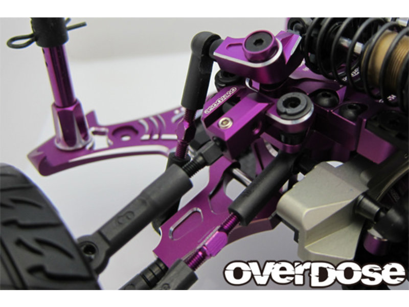 Overdose Adjustable Aluminum Front Upper Arm Type-2 for OD / Color: Red)
